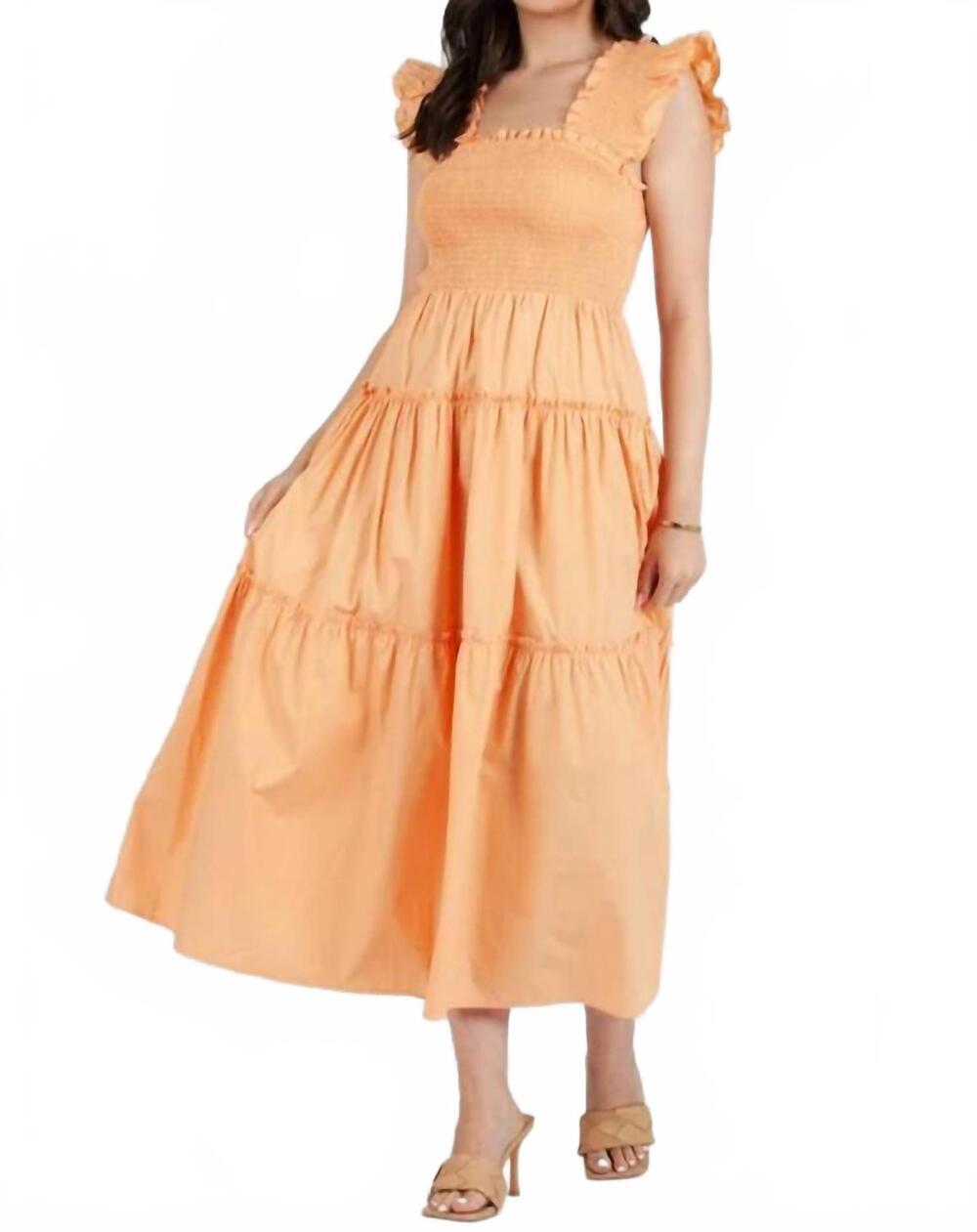 NEW LUCCA nan dress in peach